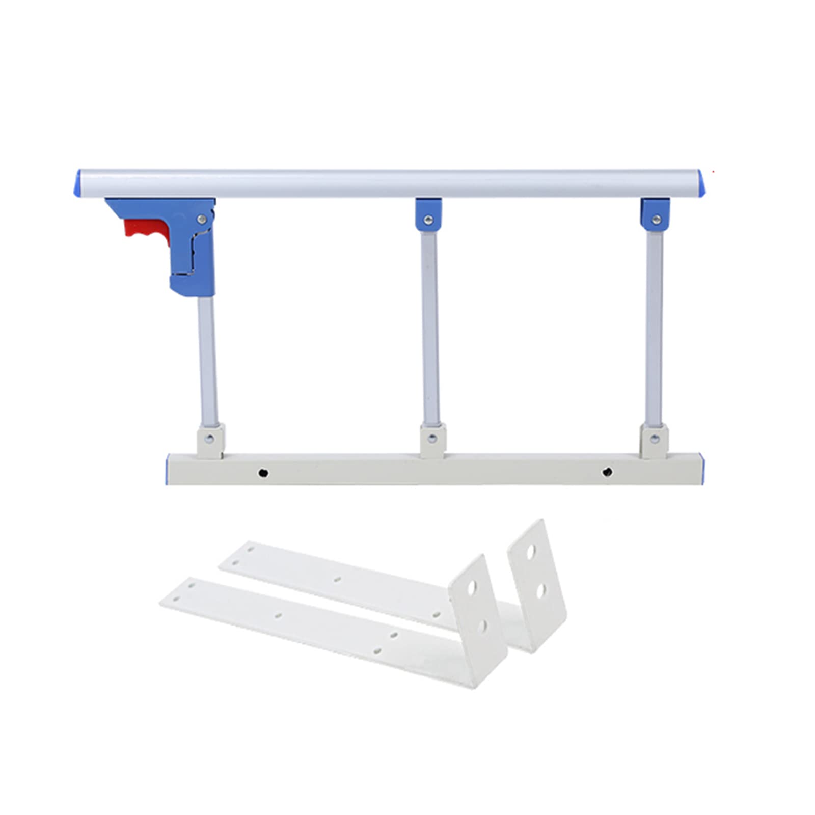 Barrière de lit réglable pliable avec poignée support antichute personnes âgées