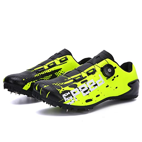 Mars Jun Zapatos con Clavos para Pista y Campo Zapatillas Deportivas para Correr Usar Deporte Corriendo Respirable Deportes Zapatos Botas de Spike Profesionales Hombre Adulto Training Cover