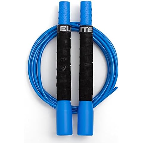 Fit Plus Pro Freestyle PVC Jump Rope for Tricks - Unbreakable 8" Long Handles with Non-Slip Grip Tape - Premium Adult Jump Ropes for Fitness - Lightweight Cardio Boxing Skipping Jump Rope Cover