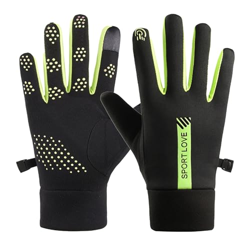 Guantes térmicos de invierno negros para hombre, para pantalla táctil, para correr, para mujer, cálidos, para pantalla táctil, de forro polar, para conducir, esquí, a prueba de viento, caminar, al