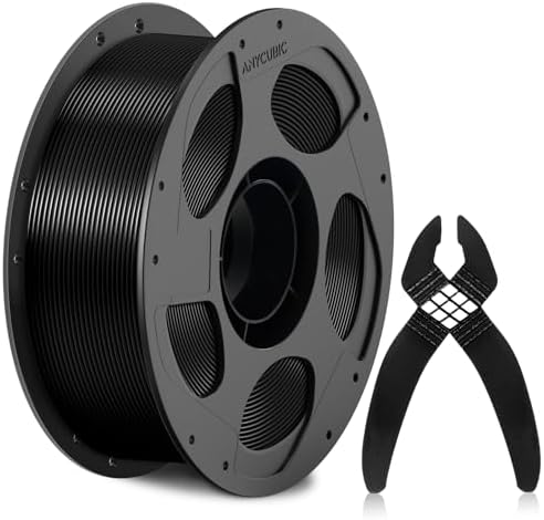 ANYCUBIC 68D TPU Filament 1,75 mm, Kompatibel mit ACE 2 Pro, 1KG Schwarz | Überragende Schichthaftung, Reibungsloser Multi-Filament-Druck, Extrem Langlebiges 3D Drucker Filament