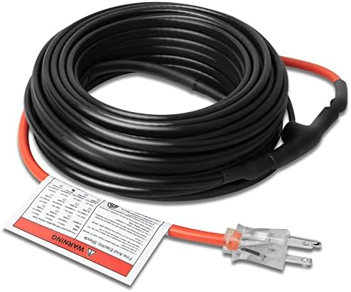 TOPDURE TDSF 80-feet Self Regulating Pre-assembled Pipe Heating Cable 120V