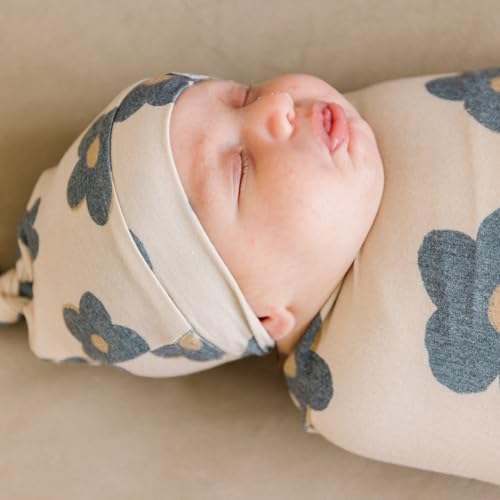 Image of Copper Pearl Swaddle Blankets for Newborns | Soft Stretchy Receiving Blankets for Boys and Girls | Large 46 x 46 Inch Baby Blankets | Lightweight and Breathable Swaddles | Gemma in Tan