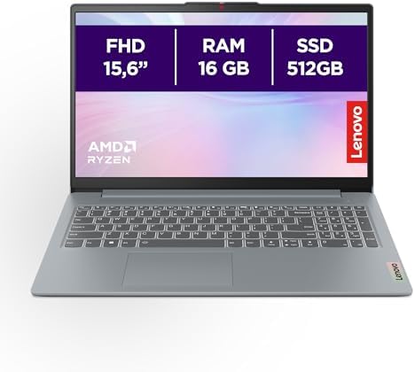 Lenovo IdeaPad Slim 3 Gen 8 – Ordenador Portátil 15.6" FHD AMD Ry...