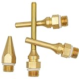 Mesee 4pcs Hot Melt Glue Gun Nozzle Set for 11mm Thread Power Tools, Long Short Small-bore Large Diameter Pure Copper Nozzle Tips 2.0x70mm 2.0x50mm 2.0x34mm 3.0x50mm - Image 8