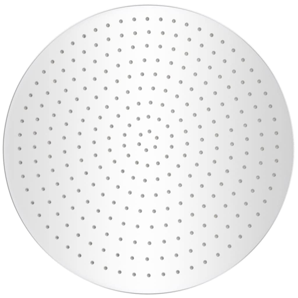 Cabezal de Ducha Redondo Efecto Lluvia, Rociador Ducha, Ducha Lluvia, Alcachofa Ducha, Duchas De Baño Alcachofa Lluvia, Recambios Columna Ducha, Acero Inoxidable 20 cm