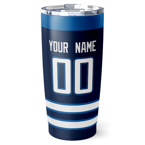 Image of ANTKING Winnipeg Tumbler 20oz Custom Name Number Travel Mug Gifts | Stainless Steel Insulated Coffee Cup for Men Women