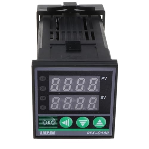 Controlador de temperatura PID REX-C100 con salida de termostato digital 0-400 °C