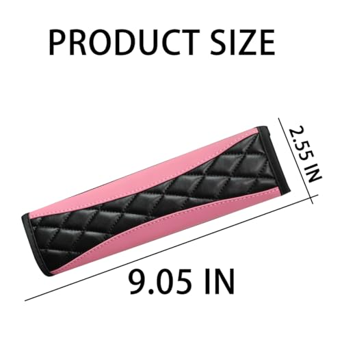image for Mandark 2PCS Car Seat Belt Covers, Soft Leather Vehicle Seatbelt Strap