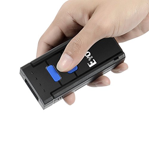 Lector Codigo Barras Android Eyoyo Escáner de Código de Barras 1D Inalámbrico, Lector de Código de Barras con Bluetooth 2.4G Inalámbrico y Cable de...