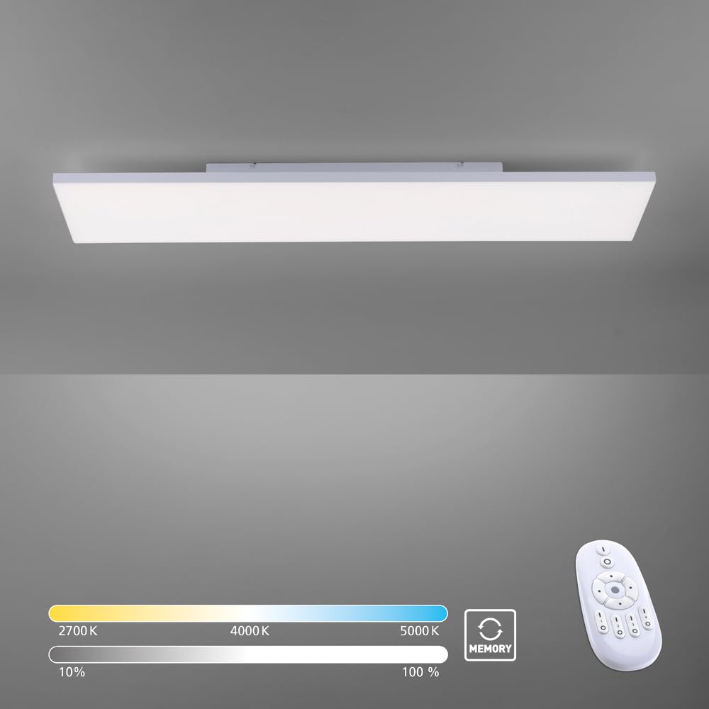 Paul Neuhaus LED Deckenleuchte 100x25cm, dimmbar Fernbedienung CCT | dimmbar, Fernbedienung, CCT, Lichttemperaturwechsel