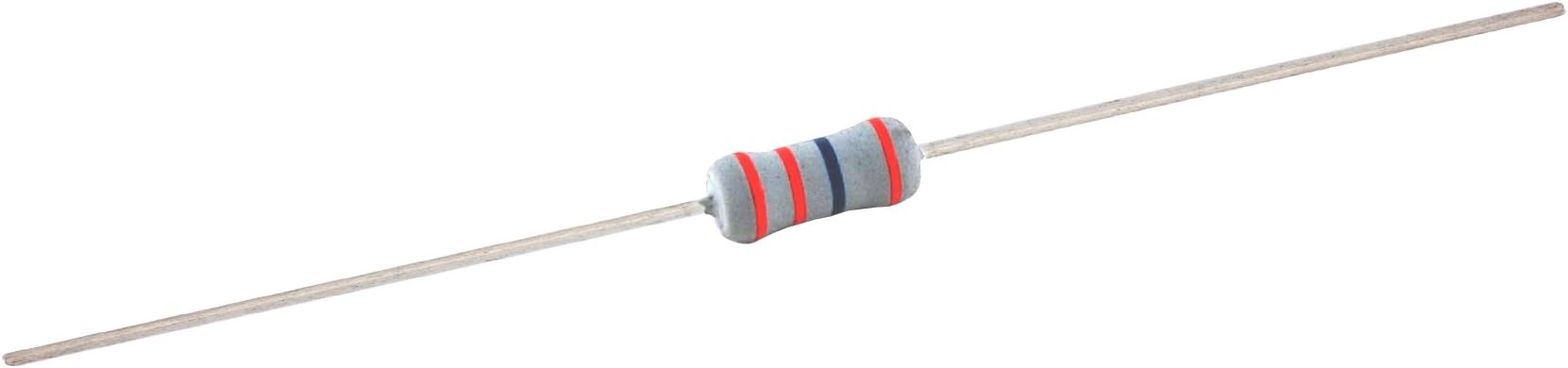 RESISTOR 1 WATT METAL OXIDE FILM FLAMEPROOF 2.2K OHM 2% AXIAL LEAD 10/PKG