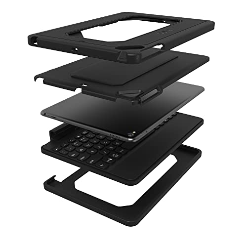 Zagg Rugged Book Detachable Case And Magnetic-Hinged Keyboard For Ipad Air, Ipad Air 2, & Ipad 9.7 Inch, - Multi-Device Bluetooth Pairing, Backlit Keyboard - Usb-C To Usb-C Cable Included (Black) #TOP5