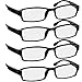 Reading Glasses _ Best 4 Pack for Men and Women _ Have a Stylish Look and Crystal Clear Vision When You Need It! _ Comfort Spring Arms & Dura-Tight Screws _ 180 Day 100% Guarantee + 2.50
