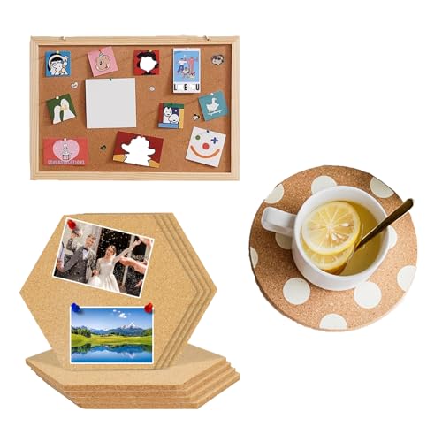 24 Stück Korktafel 100x100 mm Quadratische Korkuntersetzer 1mm Dicke Sandbraune Korkplatte, Isolierte Korkplatte Für Pinnwände, Wanddekorationen, DIY Handwerk