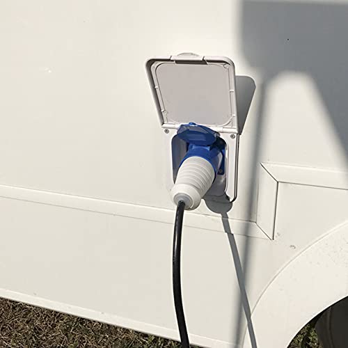 Prise Et Prise De Connexion 220V 16A Pour Camping-Car Caravane Avec Housse Protection - Riloer