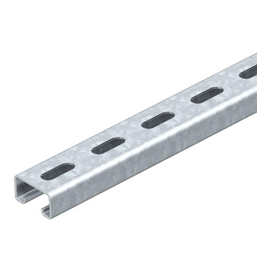 Profilé perforé rainure 22mm d'ancrage pour ossature métallique