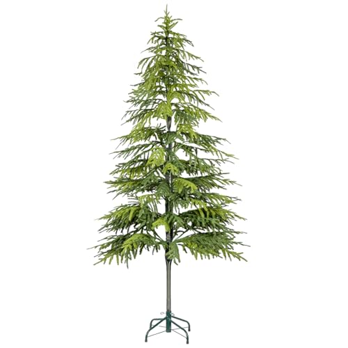 zylwtsntkn 6FT Artificial Norfolk Pine Trees Real Touch Faux Cedar Topiary Slim Christmas Tree Large Indoor Outdoor Fake Evergreen Plants for Outdoor & Indoor Use Holiday Christmas Decor