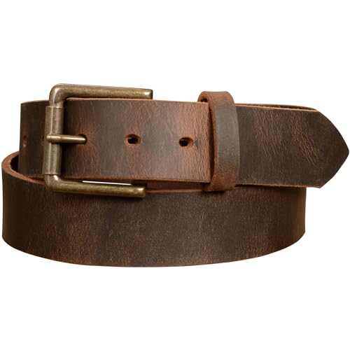 Bullhide Belts Mens USA Made Leather Belt for Casual 1.50