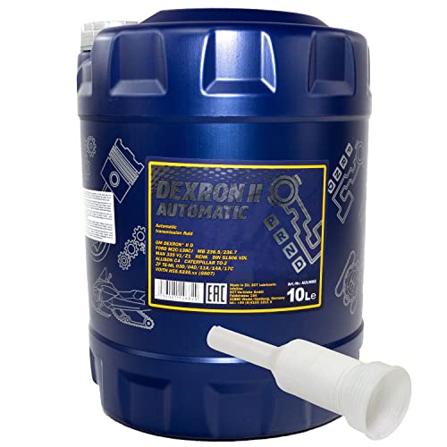 Huile de transmission MANNOL Dexron II automatique 10 litres avec bec verseur Cover