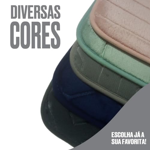 Tapete Banheiro Super Soft para Casa Nova Super Macio Antiderrapante Absorvente (Verde)