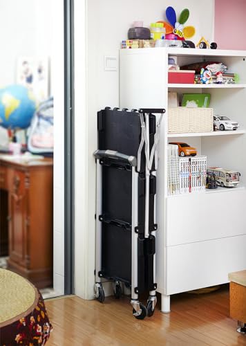 Olympia Tools 85-188 Pack-N-Roll Folding Collapsible Service Cart, 150LB Capacity, Black - Image 3