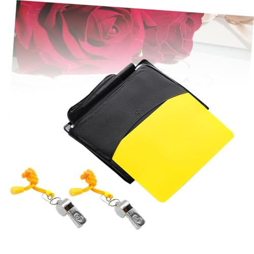 Set de árbitro de fútbol BESPORTBLE con tarjetas y silbatos miniatura 4