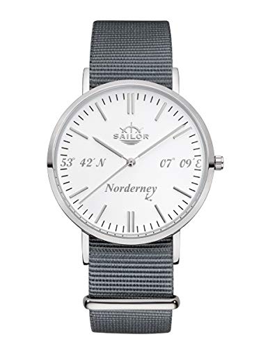 Montre quartz femme Sailor Norderney montre analogique confortable et légère avec bracelet nylon