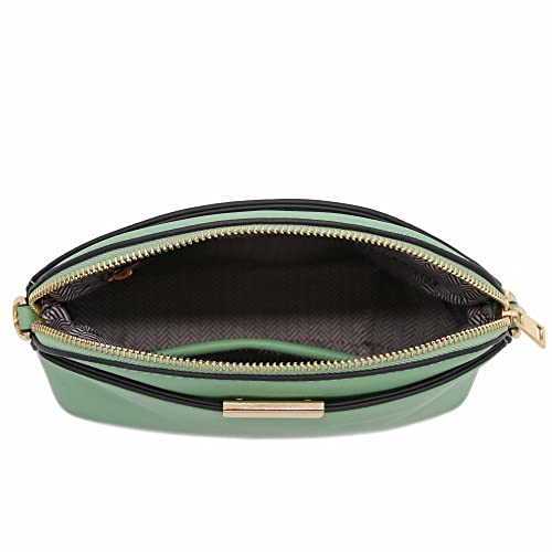 Image of FashionPuzzle Saffiano Small Dome Crossbody bag with Chain Strap