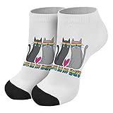 Hochwertiges Material: Große Chemiefasern haben eine bessere Absorption und einen besseren Komfort, sind schweißableitend, atmungsaktiv, leicht und verschleißfest; mäßige Dicke, die Socken spannen die Beine nicht ein und lassen sich nicht leicht ausziehen, sie sind sanft zu Ihrem Haut, geeignet für Indoor- und Outdoor-Aktivitäten.