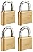 Master Lock Padlock, Set Your Own Combination Lock, 2 in. Wide, 175D (Pack of 4)