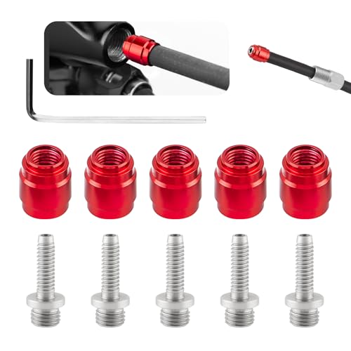 SMCEHEYA 5Pcs Disc Brake Olive Insert - Mountain Bicycle Brake Olives - Olive Fast Connecting Insert Oil Fitting Kit - Brake Olive Tool - for SRAM AVID Bicycles and Spare Parts - Brake Hose Accessory