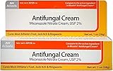 Actavis Miconazole Nitrate 2% Antifungal Cream - 1.5 oz, Pack of 2