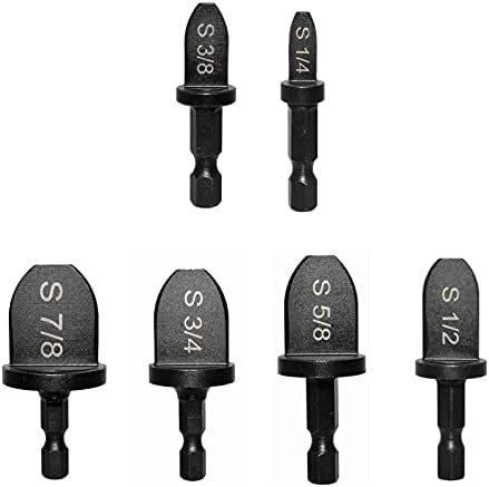 Yu&Yang HVAC Repairing Set Air Conditioner Copper Tube Expander Swaging Tool Manual Copper Pipe Swage Too Expander Drill Bit Soft Copper tubing Tool bit with 1/4''， 3/8''，1/2''， 5/8''，3/4''，7/8''Bits