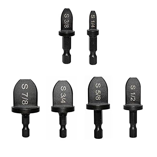 Yu&Yang HVAC Repairing Set Air Conditioner Copper Tube Expander Swaging Tool Manual Copper Pipe Swage Too Expander Drill Bit Soft Copper tubing Tool bit with 1/4''， 3/8''，1/2''， 5/8''，3/4''，7/8''Bits