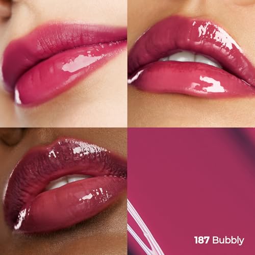 Image of Laka Fruity Glam Tint Mini | Glowing Korean Lip Tint with Hydrating Lightweight Texture | Buildable Color, Non-Sticky High Shine Gloss | K-Beauty Korean Makeup | #187 Bubbly, 0.07oz