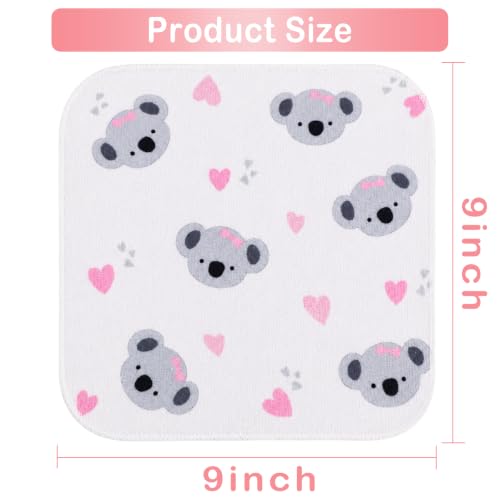 Image of Baby Washcloths, 24Pack Baby Wash Cloths Extra Soft & Ultra Absorbent, Baby Towels and Washcloths Face Towels for Unisex Boys Girls Body, Washclothes Gentle on Sensitive Skin, 9x9 Koala