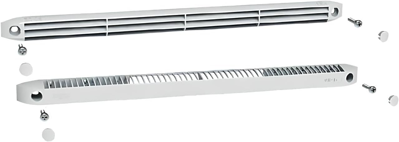 Anjos – Entrée d’air autoréglable fenêtre 15/22 / 30 m³/h – Grille ventilation VMC – Kit intérieur extérieur blanc - 1