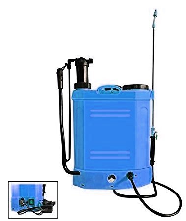 Irroratore/Spruzzatore/Spruzzino/Pompa irroratrice manuale e a batteria ricaricabile 12V 16lt. a spalla/zaino - HY-16L-001