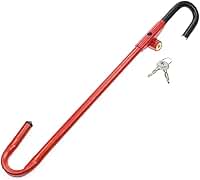 Trava Antifurto para Volante e Pedal, Aço Reforçado, Ajustável, Universal, Tipo Carneiro, Segurança Veicular para Carros