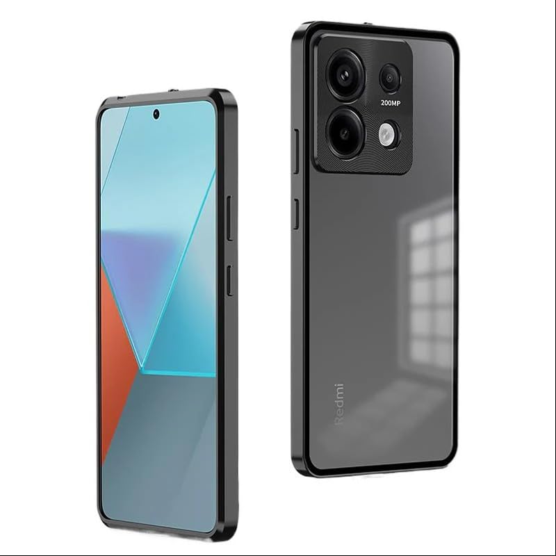 MILLION CASES Redmi Note 13 Pro Black Case Black Aluminium Glass - Image 5