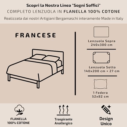 Parure de lit flanelle douce Mahome sauge pour un cocon de sérénité - 3