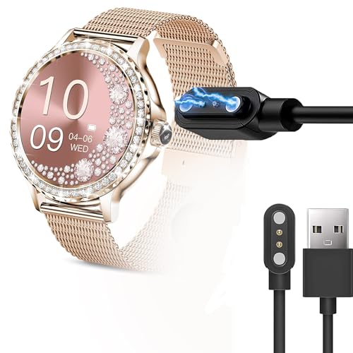 Compatible with Fitonus Smart Watches Charger, Magnetic Replacement Charger Compatible with Fitonus NX19, F19, G127, L52 Pro Smart Watches (Black)