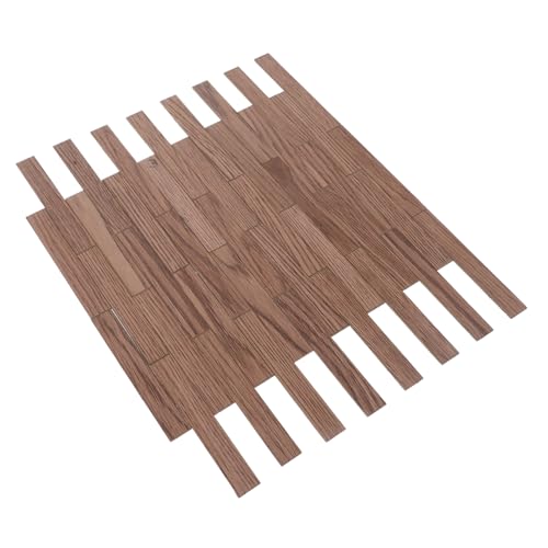 Kisangel 40 pezzi Miniatura Pavimentazione Pz Imitazione Legno per Decorazioni Case Miniatura Accessori per Miniature Resistente e Riutilizzabile