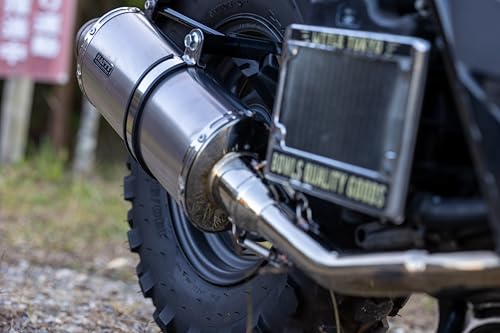 【Nattyworks studio】 国内生産 オーバルショット マフラー AF58 ズーマー50 / Zoomer/Ruckus/ラックアス キャブレター インジェクション 全年式対応 2001年?2016年 カスタム ソリッドチタンサイレンサー ステ