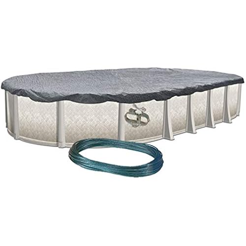 Doheny’s Commercial-Grade Winter Pool Covers for Above Ground Pools | Featuring Doheny’s Exclusive Tear Resistant Weave | The Best Winter Covers for Less! (18' x 33' Oval, Mesh - Hi-Tech Micro)