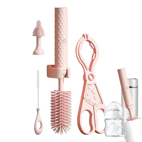Brosse électrique pour biberon en silicone rechargeable avec goupillon