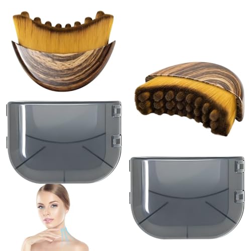 2pcs Lymphatic Drainage Face & Body Massage Brush