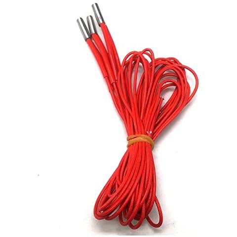 HICTOP Ender 3 Heater Cartridge 24v 40w Heater 1.5M/59Inch for Creality Ender 3 Ender 3 Pro Ender 5 CR-10S Pro 3D Printer Prusa Mendel （Pack of 3） Cover