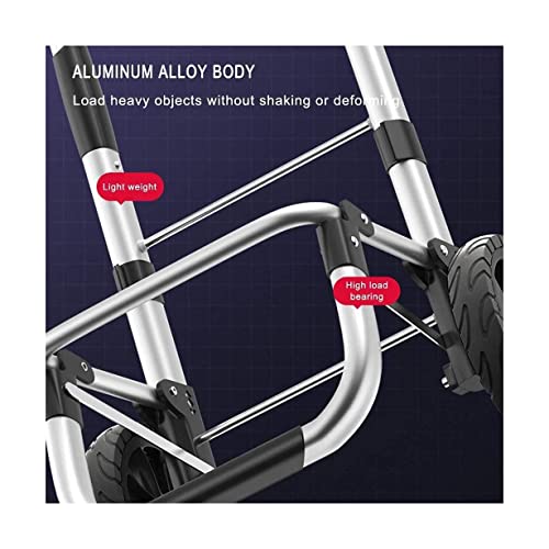 QUANLI Faltbarer Einkaufstrolley, praktische Aufbewahrung, zusammenklappbarer Einkaufstrolley mit Oxford-Tuchtasche… – Bild 4